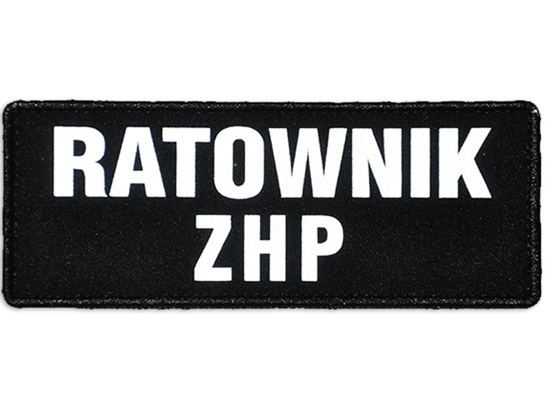 

Emblemat Ratownik Zhp odblaskowy na rzepie 13 x 5