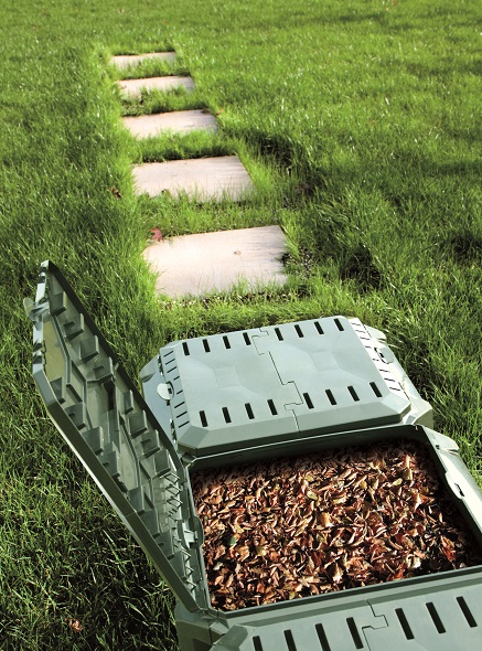 KOMPOSTOWNIK MODUŁOWY 1200L CZARNY TRZYKOMOROWY ! Materiał wykonania tworzywo sztuczne