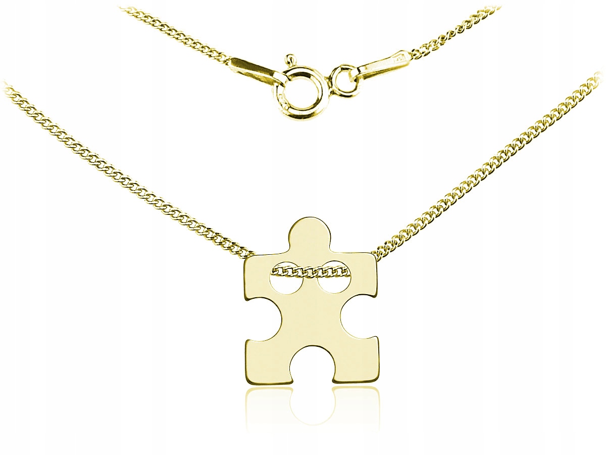 

Celebrytka Naszyjnik Puzzel Srebro 925 42cm 24k