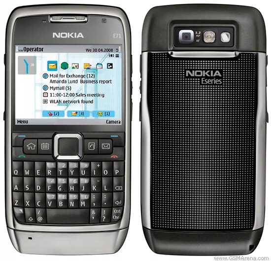 Mobilný telefón Nokia E71 256 Mb 128 Mb 3G sivý Pl/cz