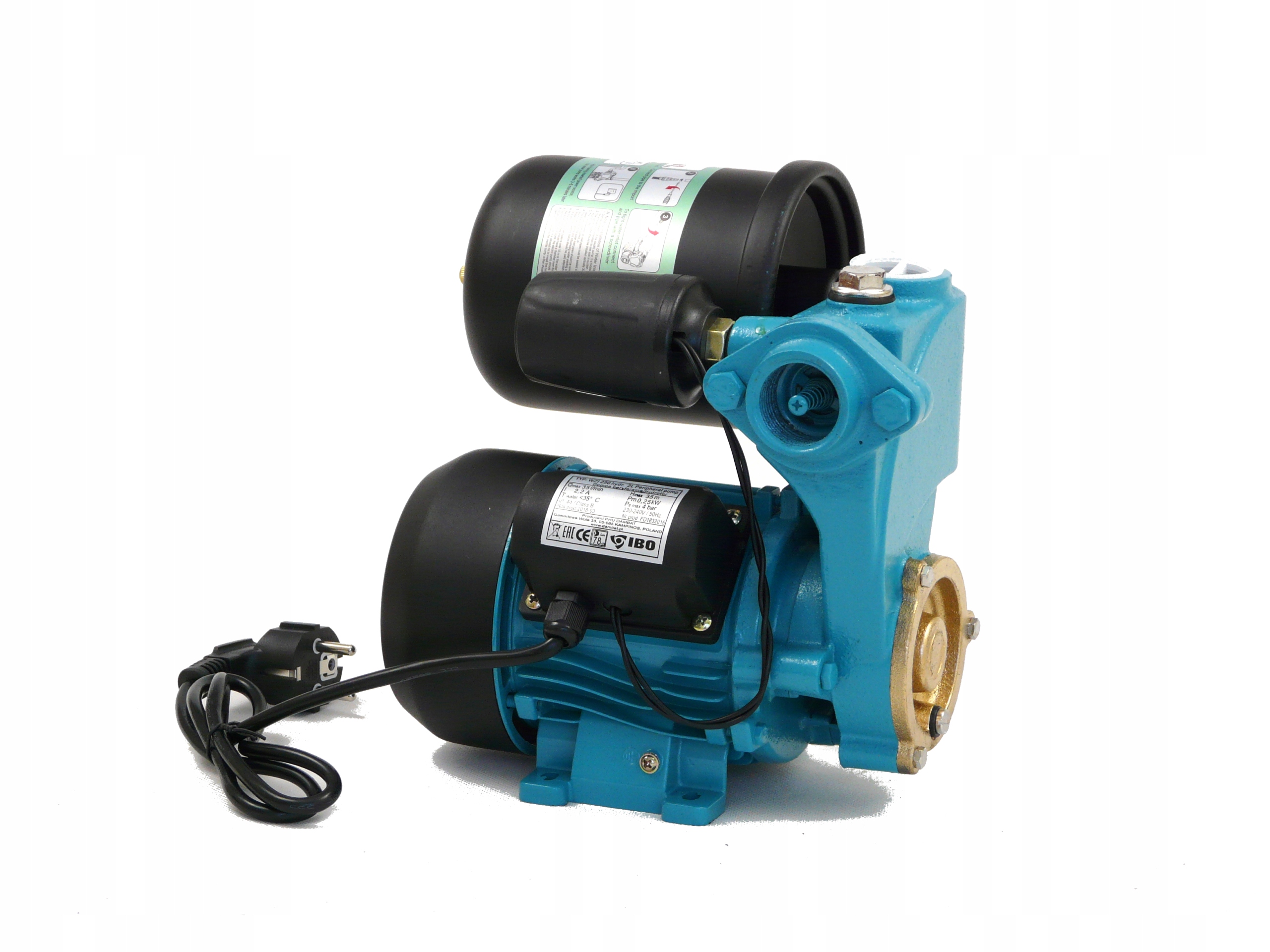 SUPER CICHY Zestaw WZ 250 230V Hydrofor 2L pompa Producent IBO