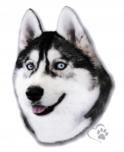 

Naklejka na samochód Pies Husky 11x14,5cm
