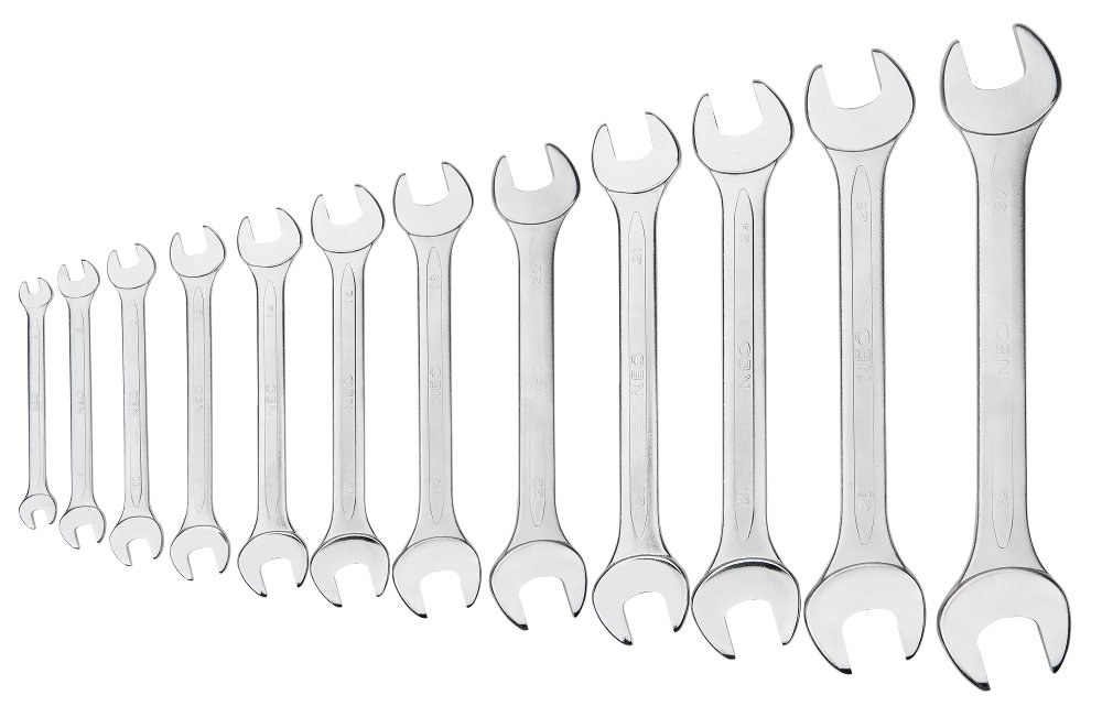 KLUCZE PLASKIE 12 SZTUK 6 32 mm NEO 09 852 zestaw