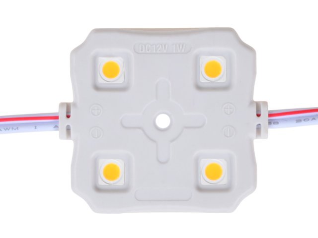 

Moduł 4x Led 5050 - 12V wodoodporny - neutralny
