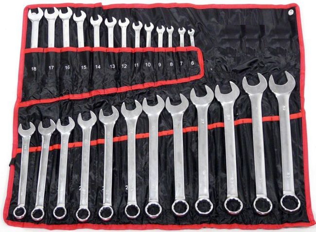 KLUCZE PLASKO OCZKOWE 6 32MM 25EL POKROWIEC ZESTAW Producent code KLUCZE