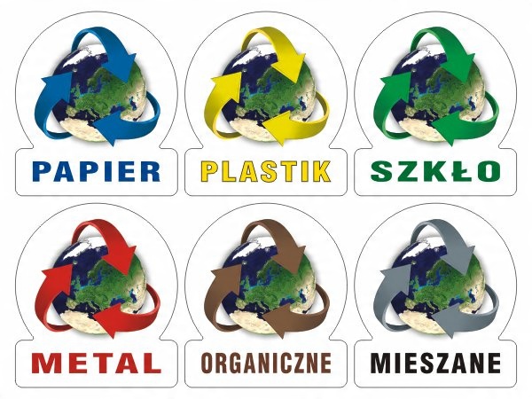 

Naklejki na Kosze do Segregacji Odpadów 5 cm