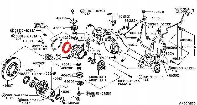 NISSAN PATROL Y61 КОМПЛЕКТ ДЛЯ РЕМОНТА ШАРА СТУПИЦЫ Производитель запчасти Febest foto 0