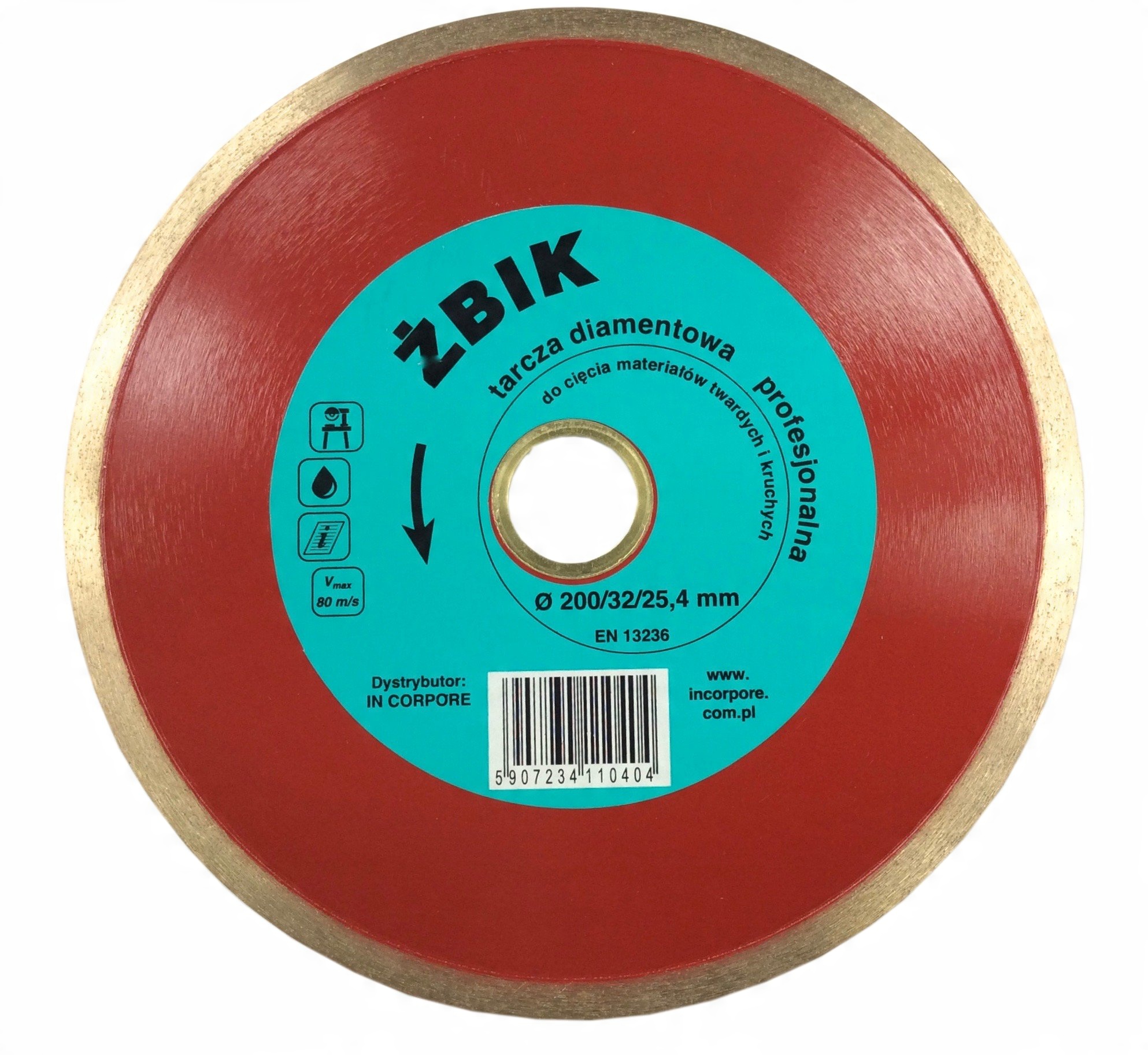 

Tarcza Diamentowa Żbik 200 MM Gres Marmur