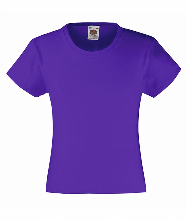 

Fruit of the Loom koszulka t-shirt Girls Pur 7-8