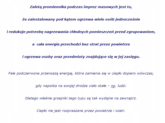 Grzejnik - Promiennik ZEWNĘTRZNY EWT Dimplex OPH13 Liczba poziomów mocy 1