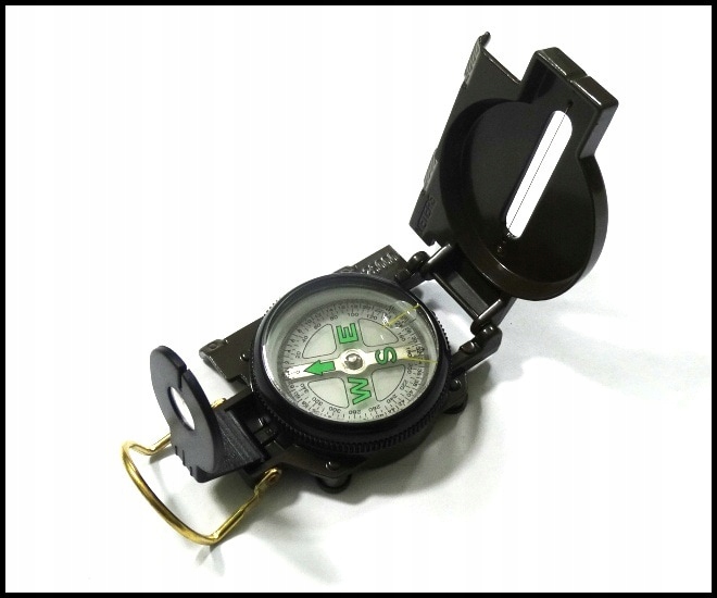 SOLIDNY KOMPAS METALOWA POKRYWA ! Marka bez marki