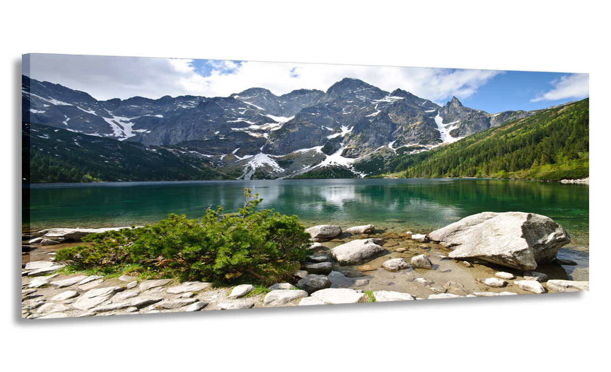 

Obraz Panorama Tatry Stawy 120x50 Na Płótnie