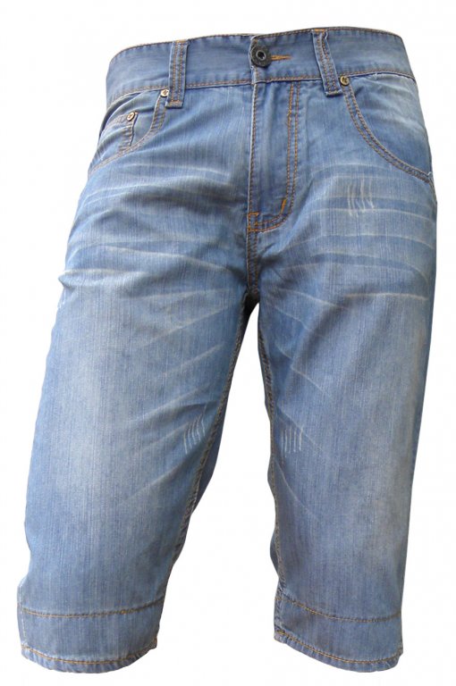 

06 Krótkie Spodenki Rybaczki Jeansowe Pas 78 cm