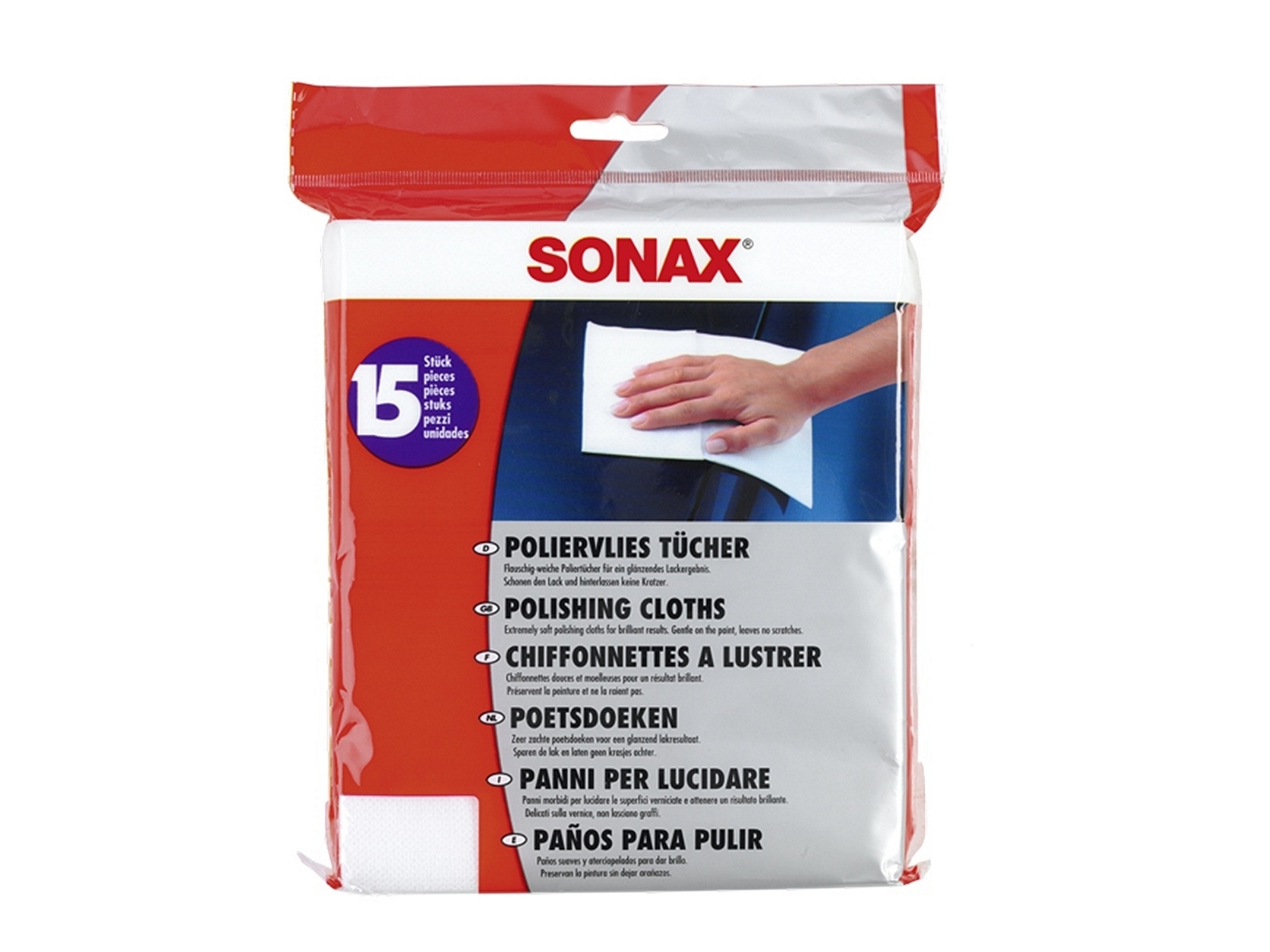 

Sonax Ściereczka do polerowania 15 sztuk 422200