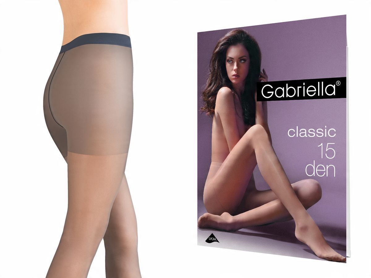 

Rajstopy Gabriella Classic 15 den Grafit 5