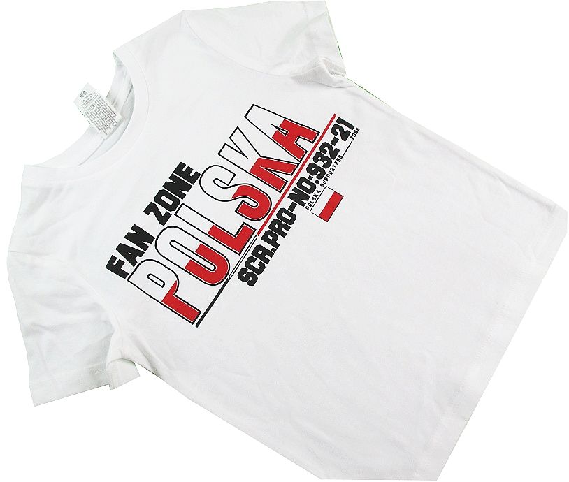 

*c&a* T-shirt Polska biel 128