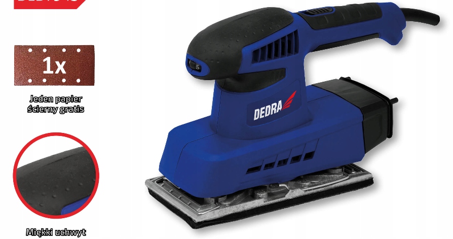 

Dedra Szlifierka Oscylacyjna 240W Ded 7943