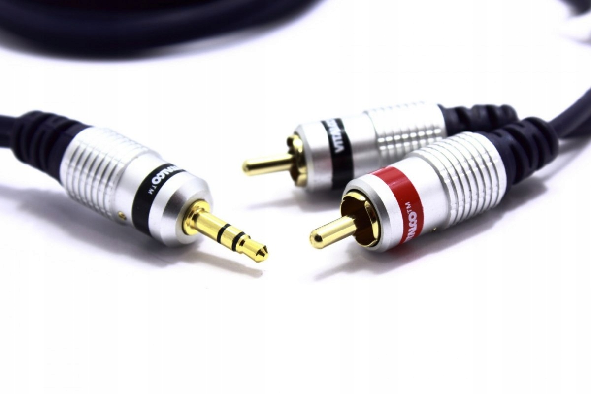 KABEL AUX WTYK JACK 3.5 - 2 RCA CINCH 2M VITALCO Model JKD10