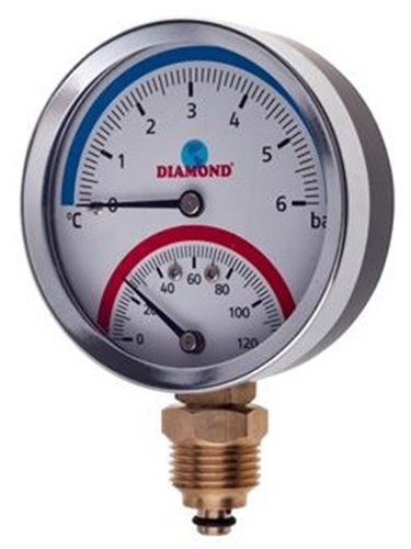 

Termomanometr radialny 120 stopni 6 bar