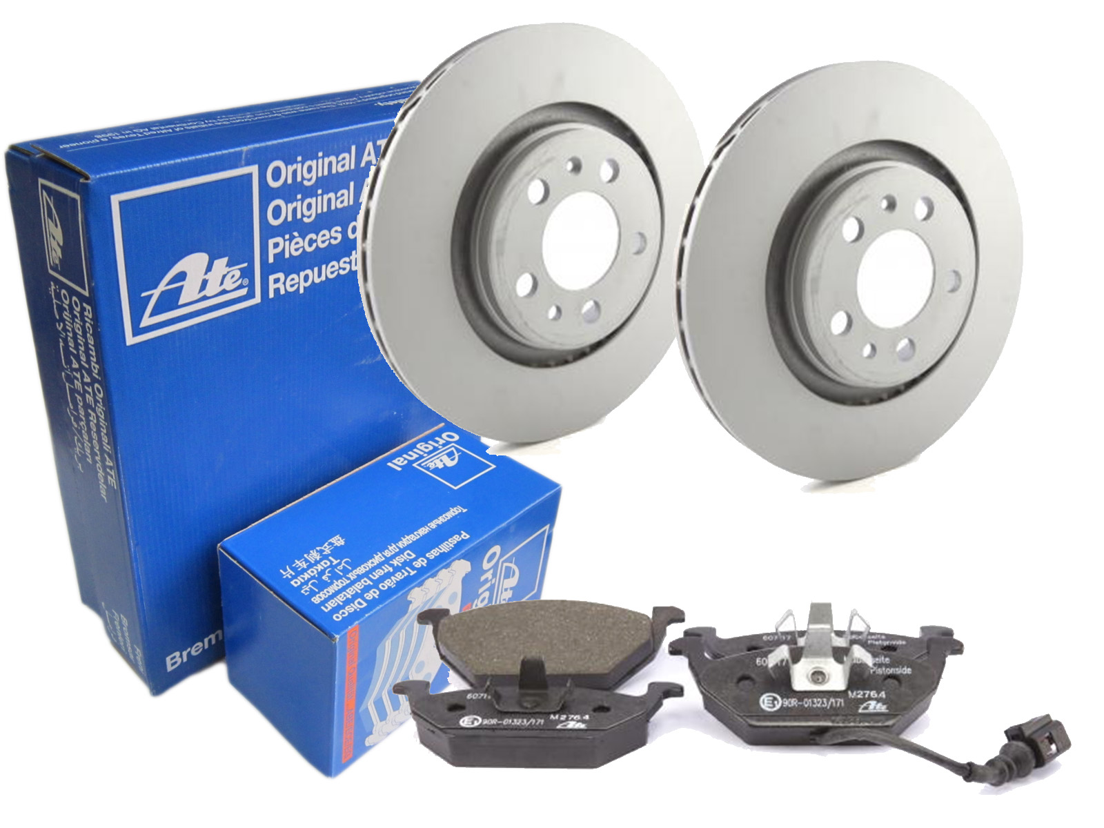 Диски колодки ATE передняя AUDI A3 SKODA OCTAVIA 280