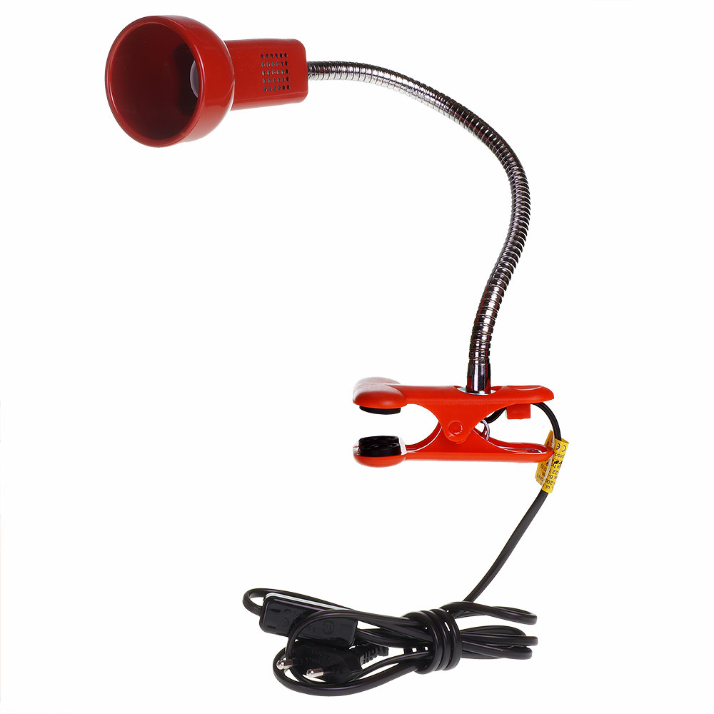 Stolná lampa L3A s klipom E14 40W červená
