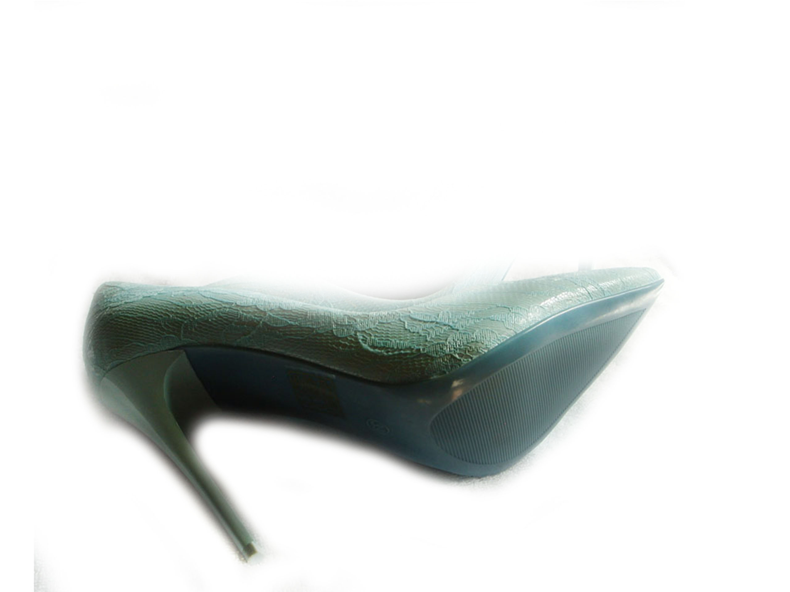 

-50% szpilki miętowe obcas 11 cm lakier 38