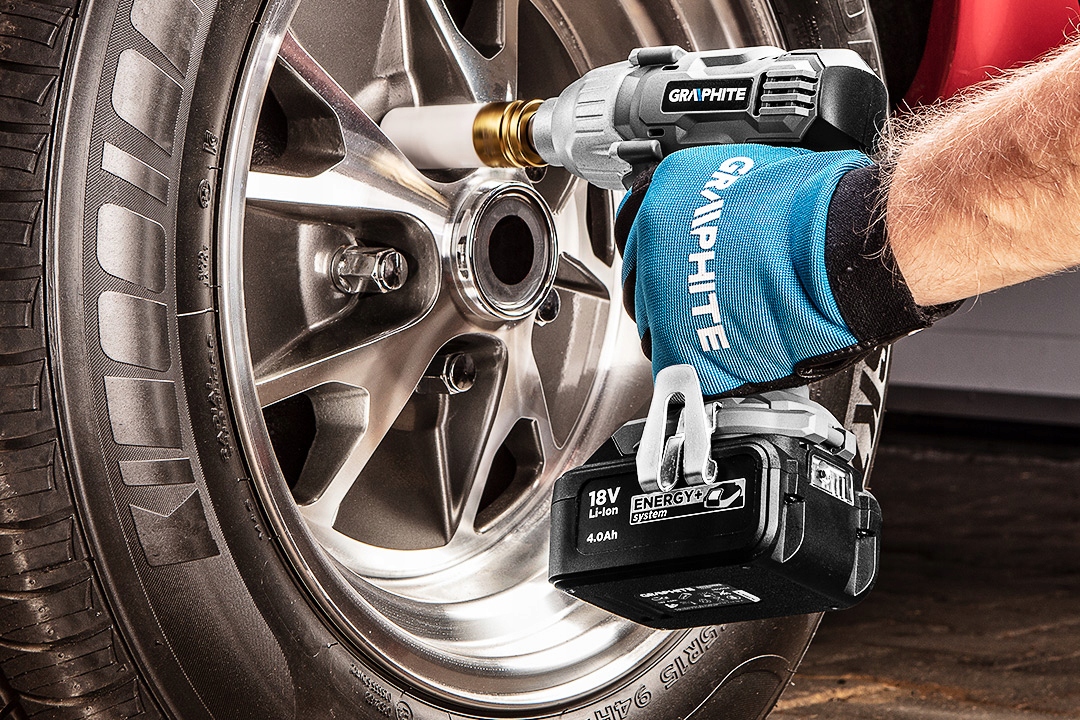 GRAPHITE KLUCZ UDAROWY 18V 2Ah Li-Ion 180Nm 58G018 Zasilanie akumulatorowe