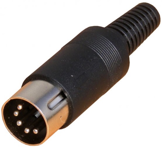 

Wtyk Din 5pin 5p na kabel (0619)