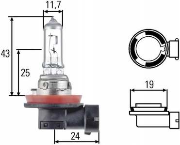 

Hella Żarówka H11 12V 55W Pgj 19-2 Halogen