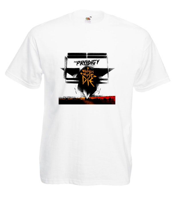 KOSZULKA MĘSKA THE PRODIGY Firestarter Kolor biały czarny