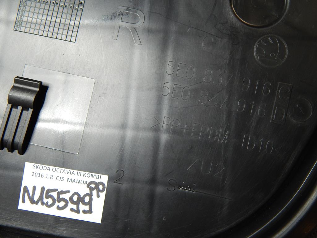 SKODA OCTAVIA III ZAŚLEPKA DRZWI PP 5E0837916C Producent części Audi