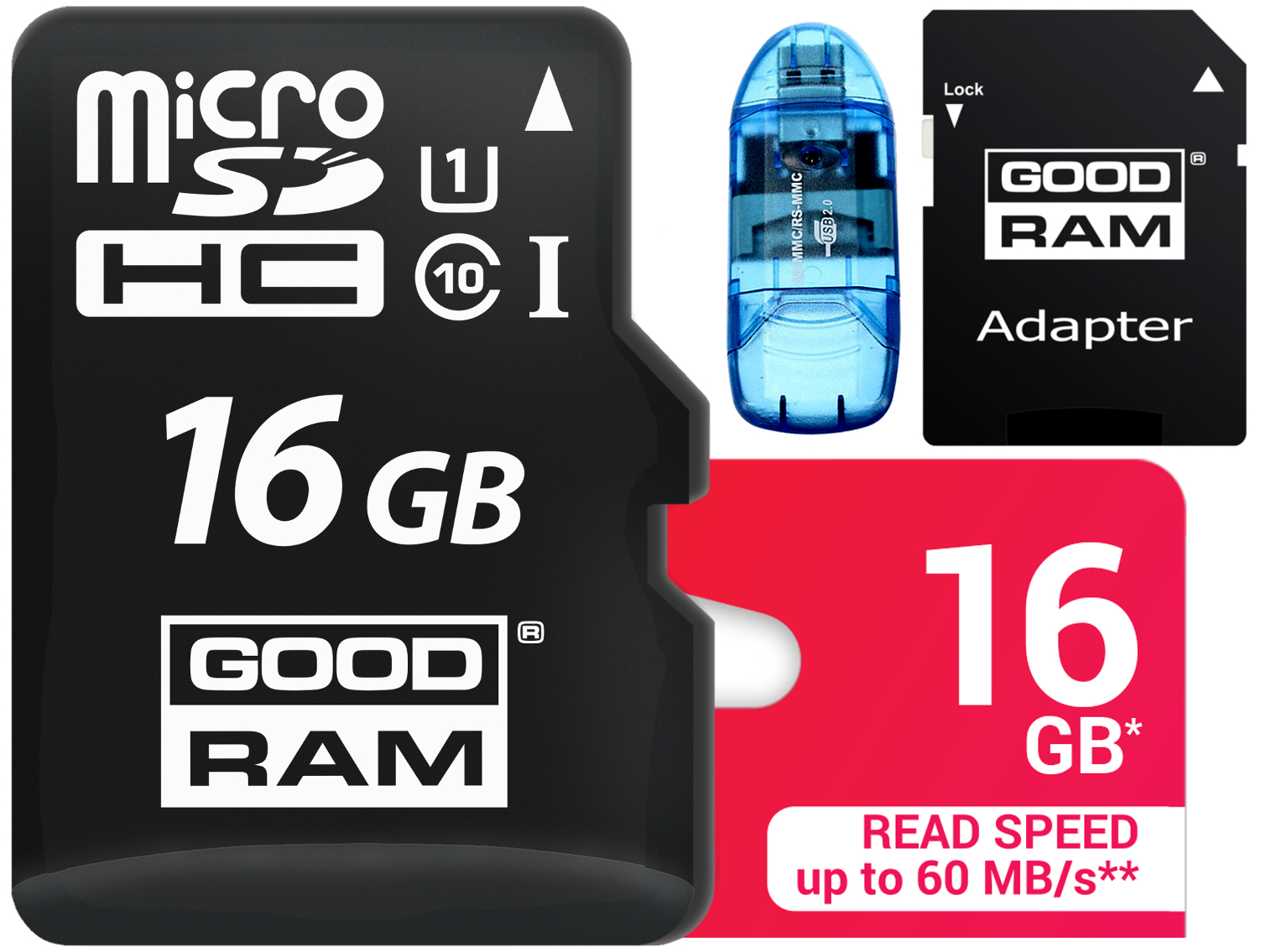 

Goodram Karta Micro 16GB Class 10 Uhs Czytnik Sd