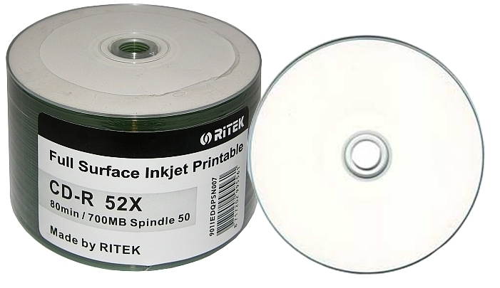

Ritek Cd-r Białe Printable 50 sztuk Traxdata
