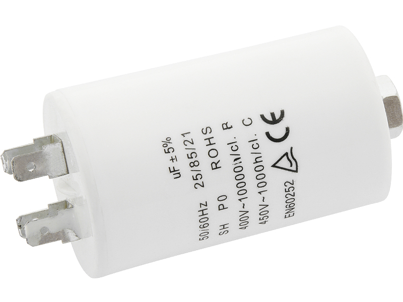ŠTARTOVACÍ KAPACITOR 100uF 450V CBB60 konektory