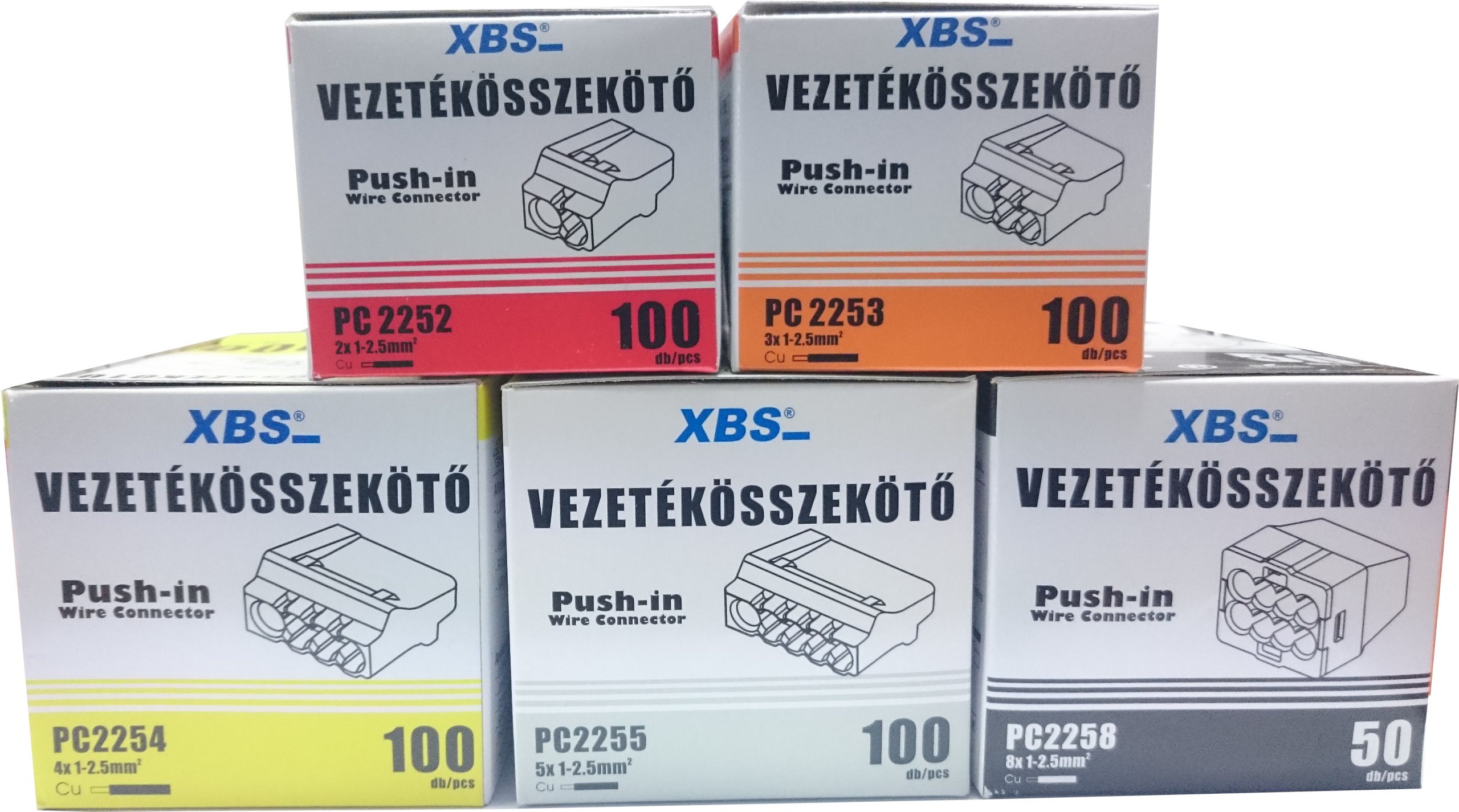 SZYBKOZLACZKI ZLACZKA 8x1,0-2,5 10 SZTUK TANIO ! Marka XBS