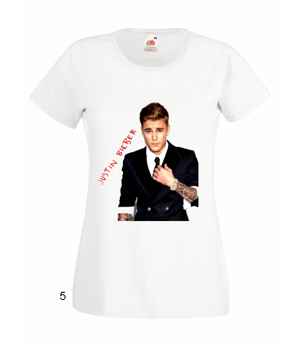 

Koszulki Damskie Wzory Justin Bieber Biber