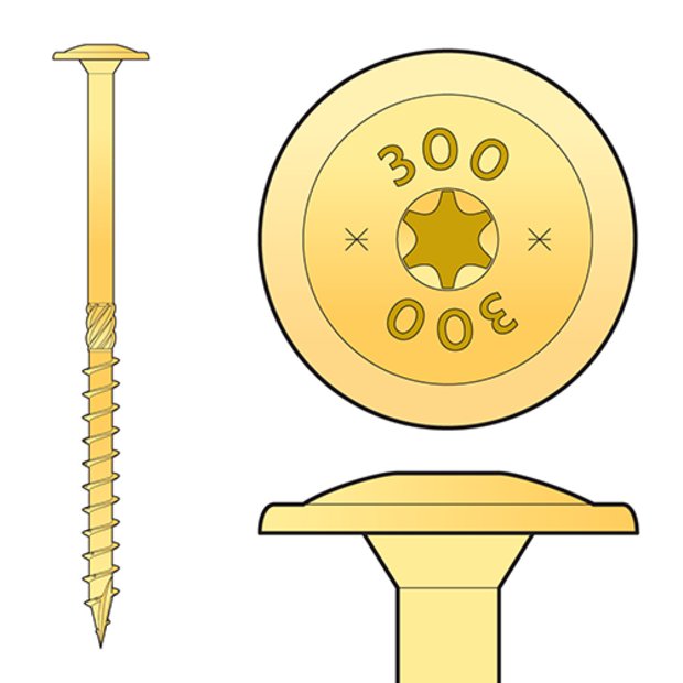 

Wkręty Ciesielskie Do Drewna Na Torx Ct 8x320 50sz