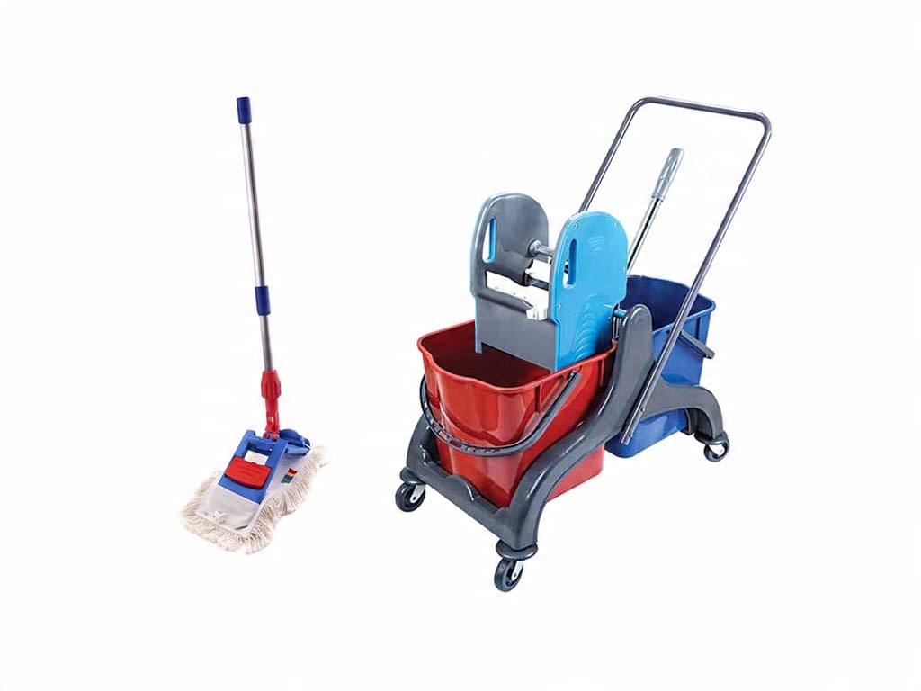 

Wózek do sprzątania Saturn - dwa wiadra + Mop 40cm