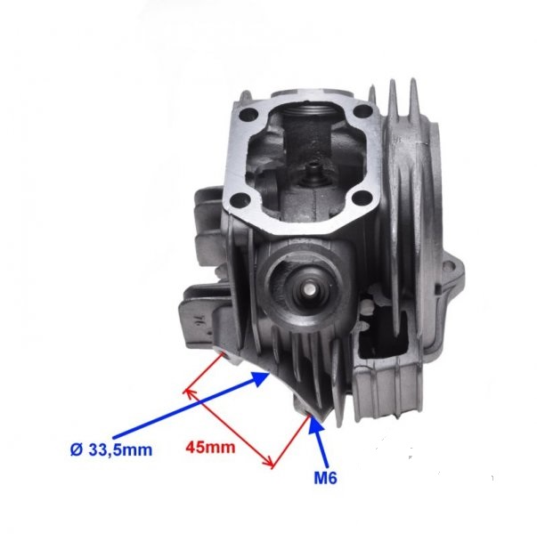 Головка блока цилиндров CROSS 125 CC 55,00 мм 4T