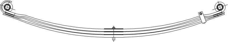 2656 - РЕСОРА IVECO EUROSTAR 180E34 - 440E42 ПЕРЕДНЯ 3P