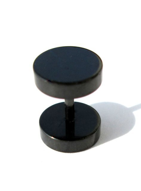 

Fake plug czarny oszukany tunel - 8mm - 316 L