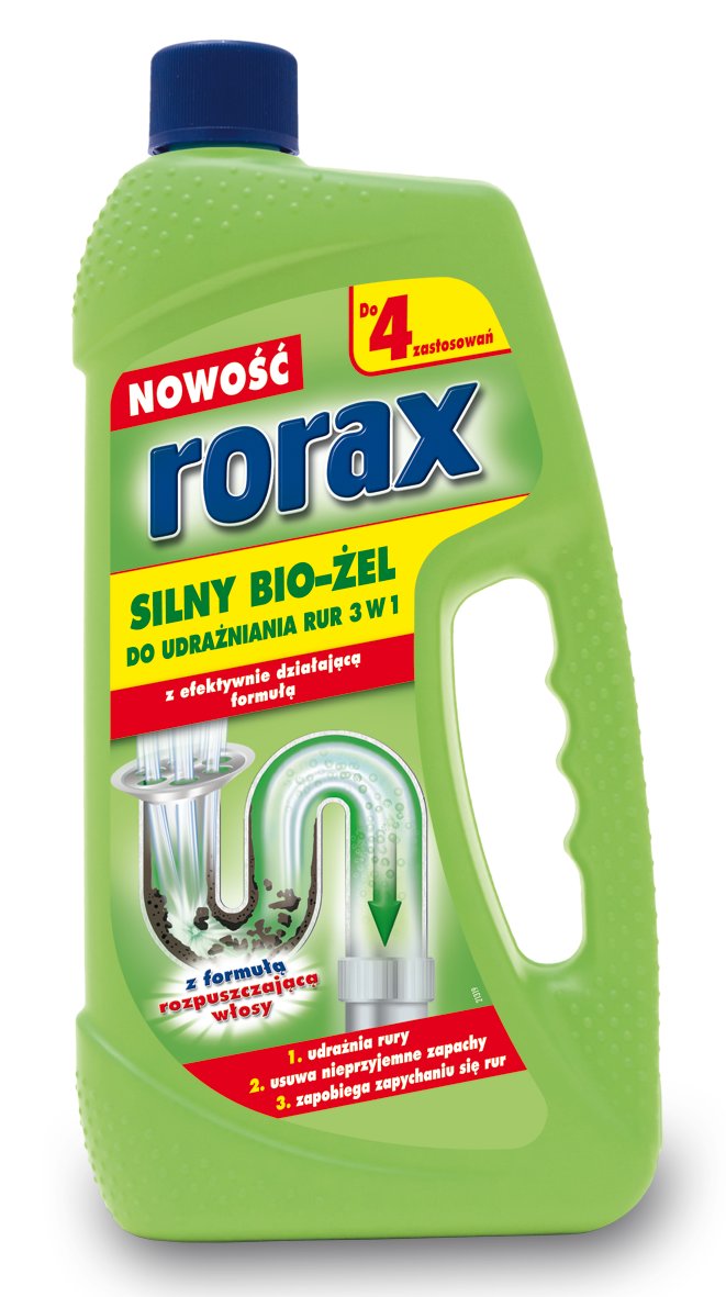 

Rorax Silny Bio-Żel Do Udrazniania Rur 3W1