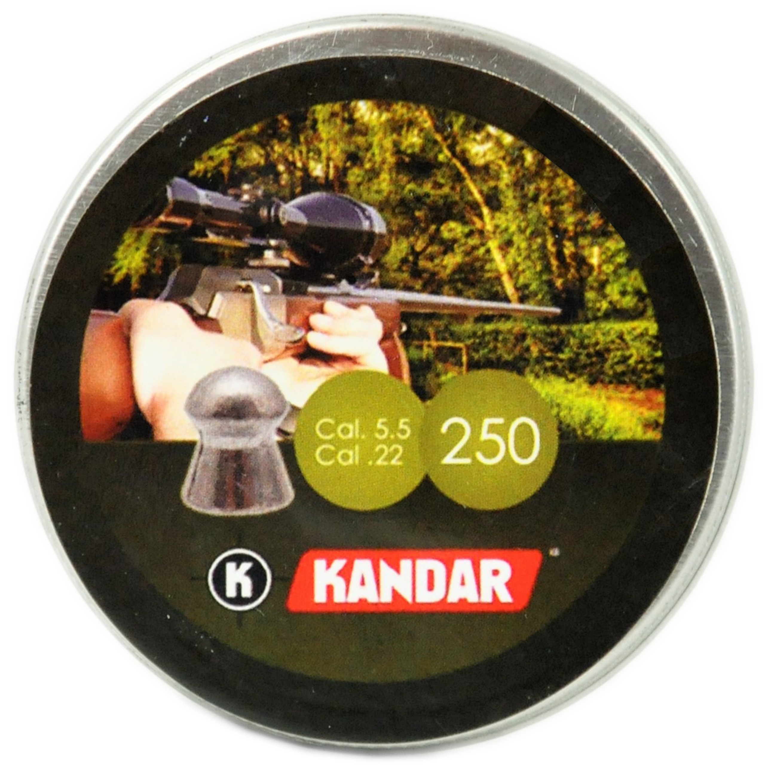 

Śrut Diabolo Kandar 5,5 mm 250szt. Grzybek .22