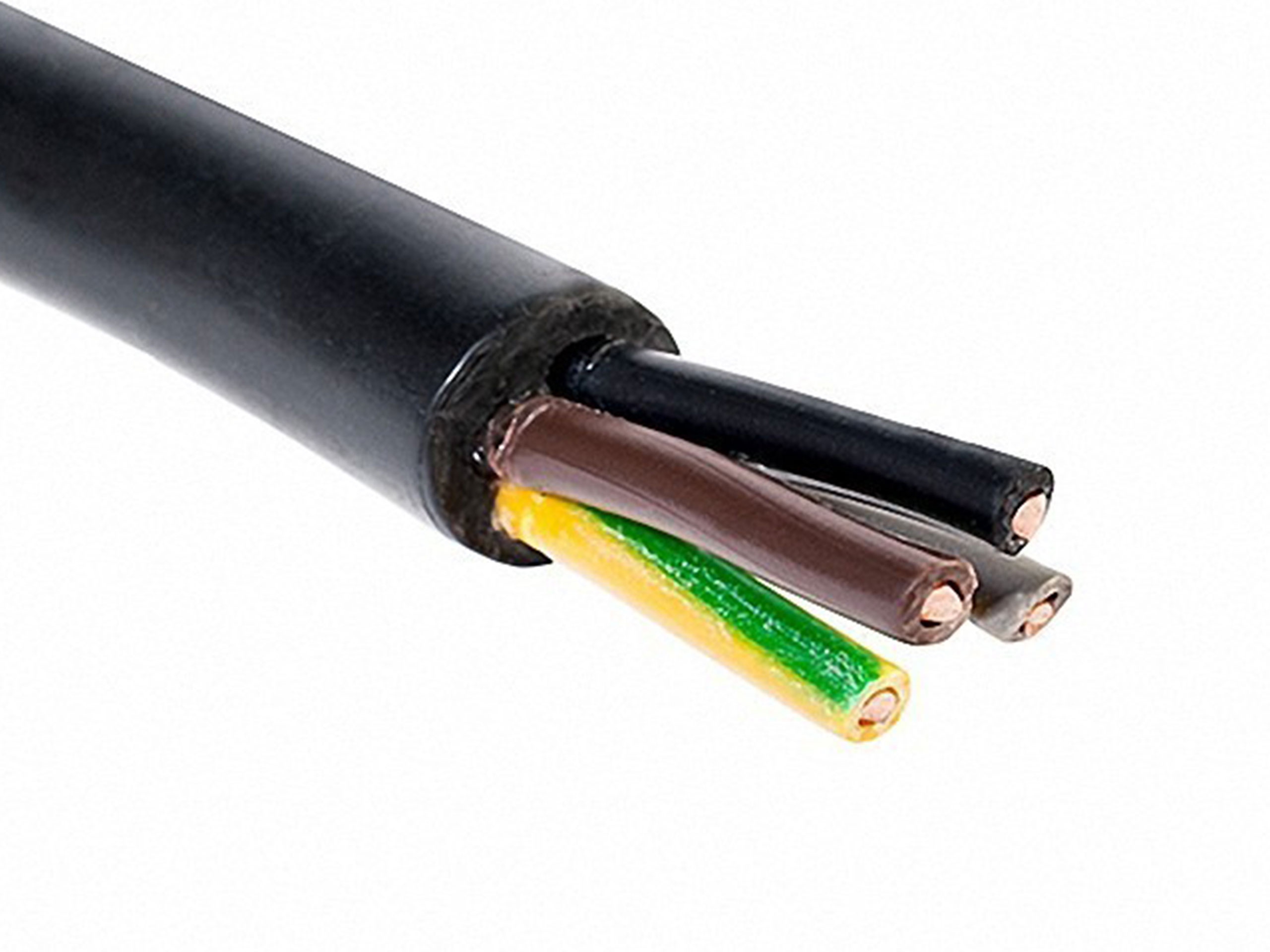 

Kabel ziemny przewód Yky 4x6 Czarny 1m G-007547