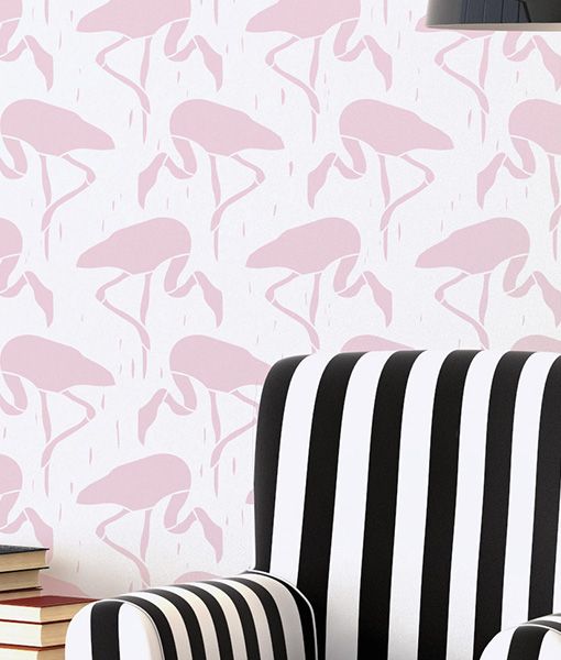 Fishing Flamingos - szablon FLAMINGI - SCANDI Szerokość produktu 70 cm