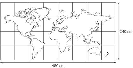 Panel dekoracyjny Mapa beton Map Of The World Kod producenta Mapaeto