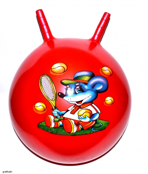 DUŻA PIŁKA SKOCZEK DO SKAKANIA 55CM POMPKA GRATIS Kod producenta 155-1