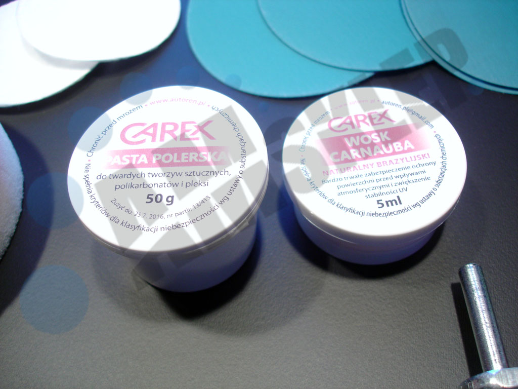 ZESTAW DO RENOWACJI REGENERACJI REFLEKTORÓW FILM Rodzaj polerowanie lamp