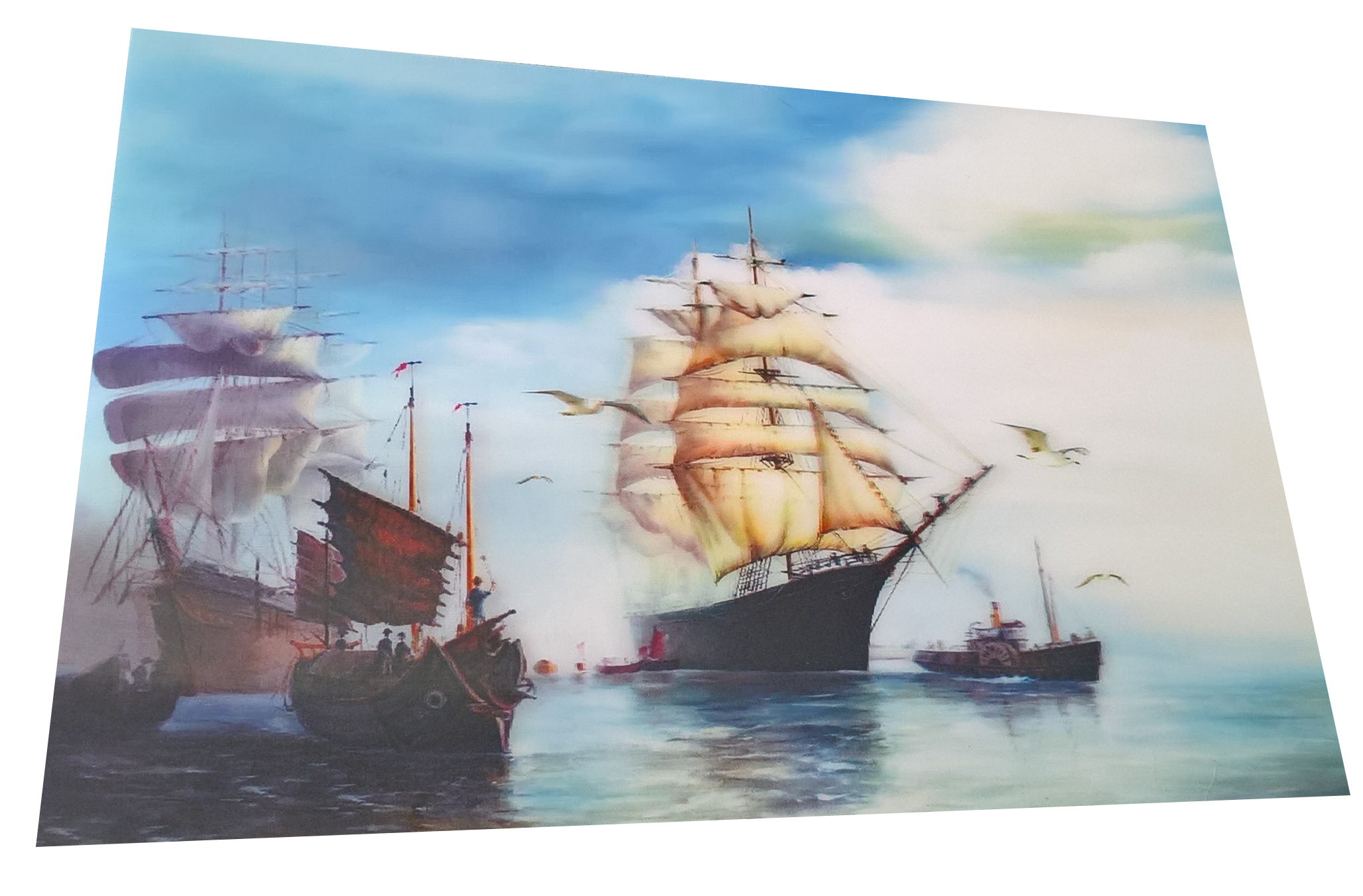 

Obraz 3D Obrazek Pocztówka Statki Morze Rejs 17 12