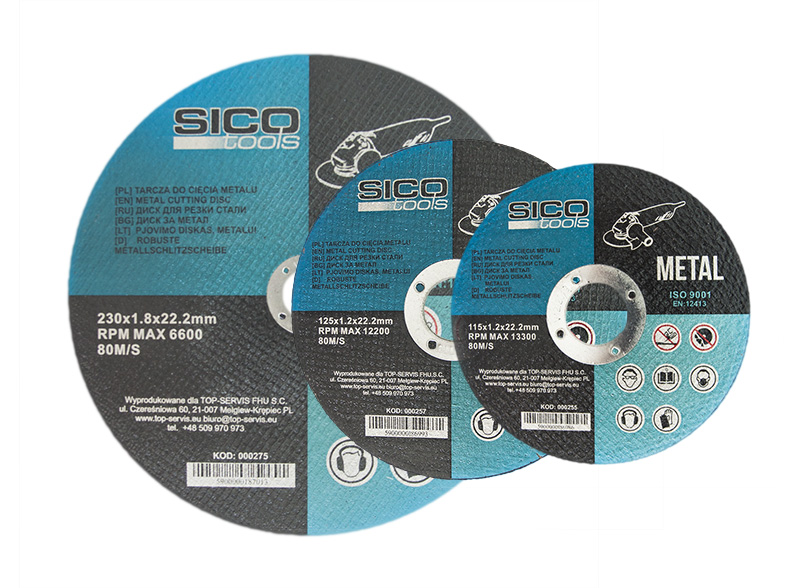 

Tarcza Do Cięcia Metalu 125*1.2*22.2MM Sico Tools